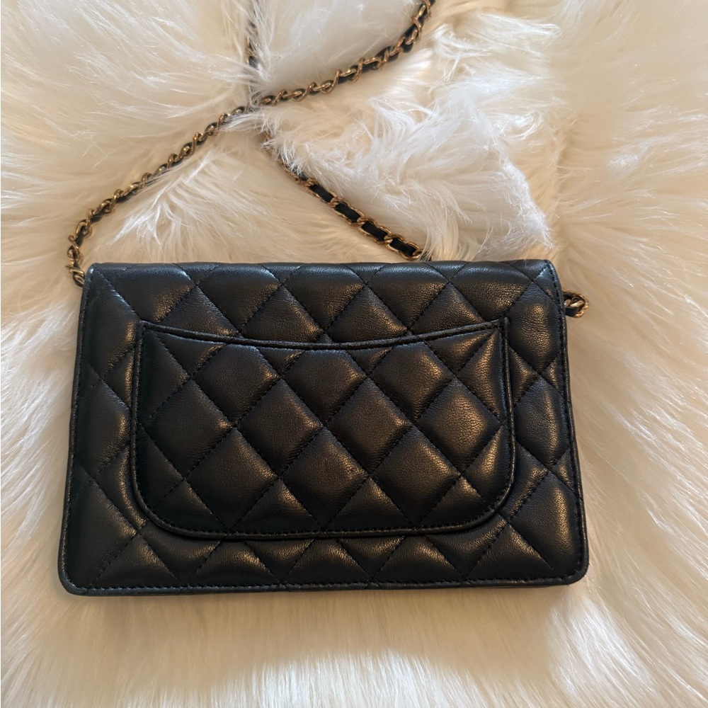 Chanel Black Quilted Crossbody Bag WOC - Picture 2 of 10